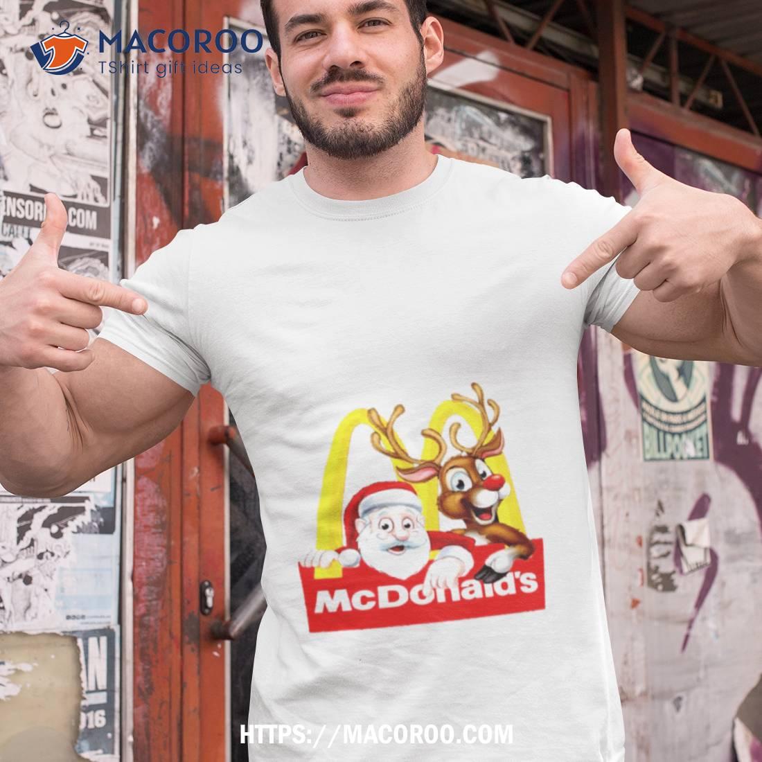 Santa Reindeer Mcdonalds Merry Christmas Shirt Santa Reindeer Mcdonalds Merry Christmas Shirt