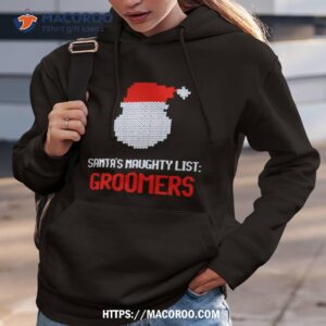 santa s naughty list groomers christmas shirt hoodie 3