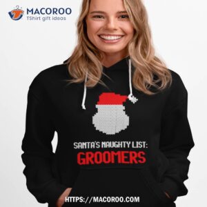 Santa S Naughty List Groomers Ugly Christmas Hoodie 1