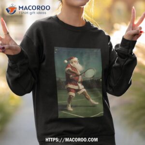 Santa S Play Badminton Christmas 2023 Sweatshirt 2