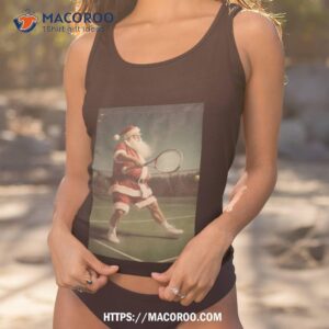 Santa S Play Badminton Christmas 2023 Tank Top 1