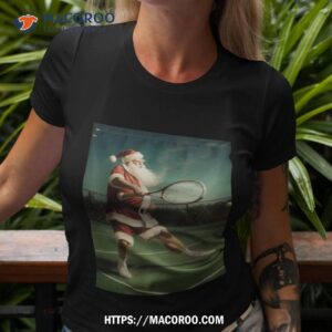 Santa’s Play Badminton Christmas 2023 T Shirt