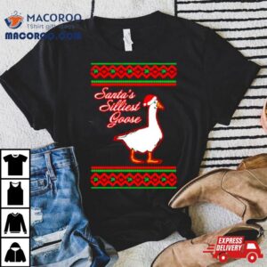 Santa’s Silliest Goose Tacky Ugly Christmas Shirt