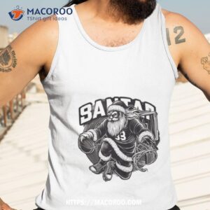 Santa Slam Dunk Merry Christmas Gif Tank Top 3