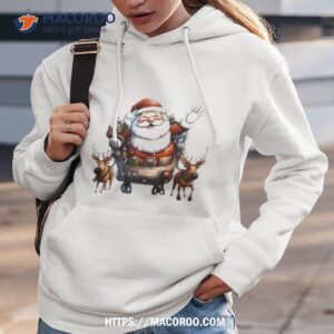 Santa Sleigh Reindeer Christmas Shirt