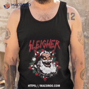 santa sleigher christmas shirt tank top