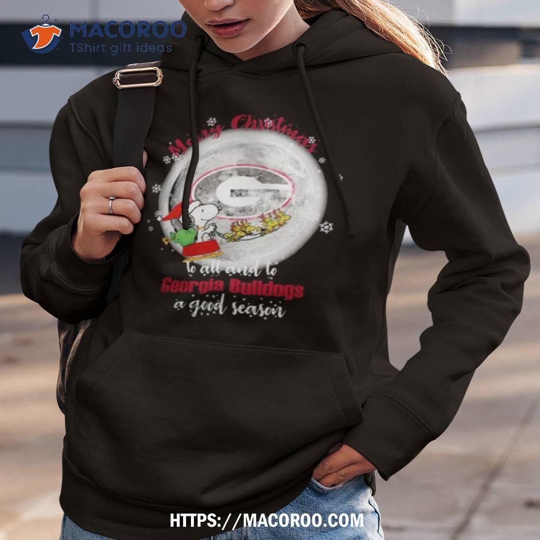 Santa Snoopy Merry Christmas To All And To Georgia Bulldogs A Good Season T Shirt Santa Snoopy Merry Christmas To All And To Georgia Bulldogs A Good Season T Shirt