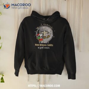 Santa Snoopy Merry Christmas To All And To New Orleans Saints A Good Season Shirt