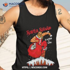 Santa Swolio Is Coming To Town Tank Top 3