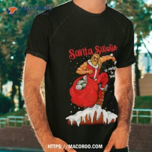 Santa Swolio Is Coming To Town Shirt