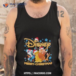 Santa The Lion King Disney Merry Christmas Diamond Gif Tank Top