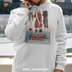 santa with muscles 1996 christmas comedy film starring hulk hogan shirt hoodie 2