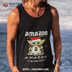 Santa Yoda Amazon I Ll Be There For You Merry Christmas Tank Top