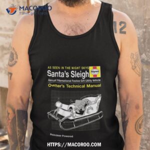 Santas Sleigh Christmas Haynes Manual Tank Top