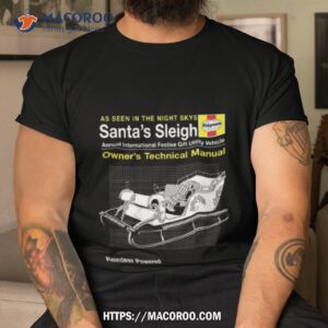 Santas Sleigh Christmas Haynes Manual Shirt