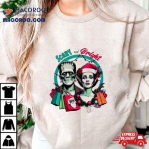 Scary And Bright Horror Christmas Tshirt