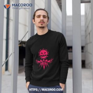 scary design just shapes and beats pink shirt sweatshirt 1
