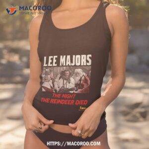 Scrooged The Night The Reindeer Died Tank Top 1
