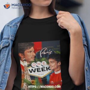 Scuderia Ferrari F1 Paris One Week To Go 2023 Shirt