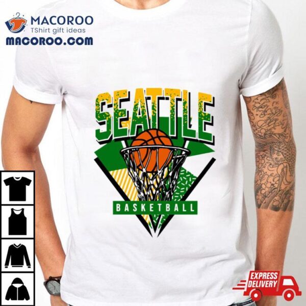 Seattle Basketball 90s Throwback Supersonics Shirt