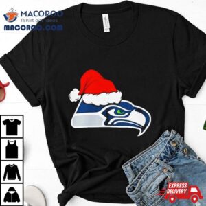 Seattle Seahawks Logo Santa Hat Christmas Tshirt