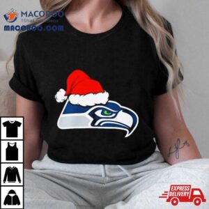 Seattle Seahawks Logo Santa Hat Christmas Tshirt