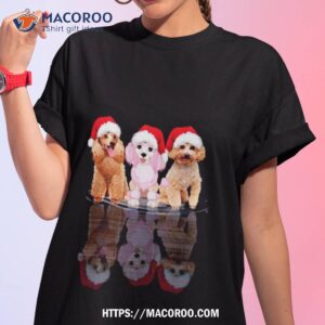 Shadow Poodle Dog Christmas Hirt Cute Poodle Tshirt 1