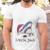 Shark Christmas Santa Jaws Shirt