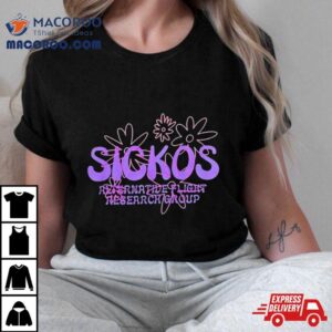 Sickos Floral Alternative Flight Research Group T Tshirt