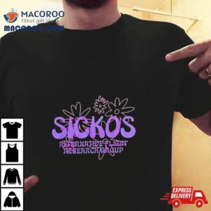 Sickos Floral Alternative Flight Research Group T Tshirt