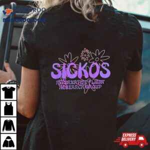 Sickos Floral Alternative Flight Research Group T Tshirt