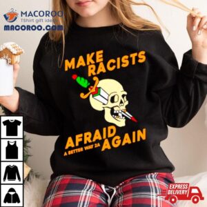 Skull Make Racists Afraid Again Tshirt