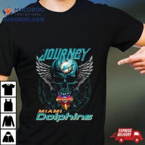 Skull Wings Journey Miami Dolphins Tshirt