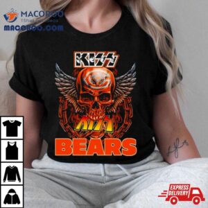 Skull Wings Kiss Chicago Bears 2023 Shirt 3 Skull Wings Kiss Chicago Bears Tshirt