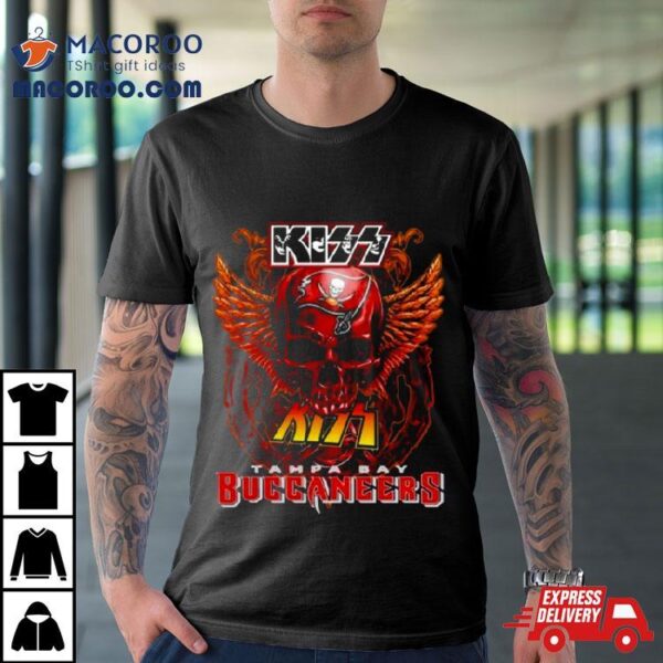 Skull Wings Kiss Tampa Bay Buccaneers 2023 Shirt