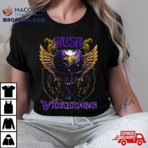 Skull Wings Rush Minnesota Vikings Tshirt