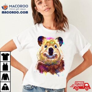Smiling Quokka Splash Watercolor Shirt
