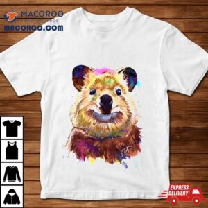Smiling Quokka Splash Watercolor Shirt 3 Smiling Quokka Splash Watercolor Tshirt