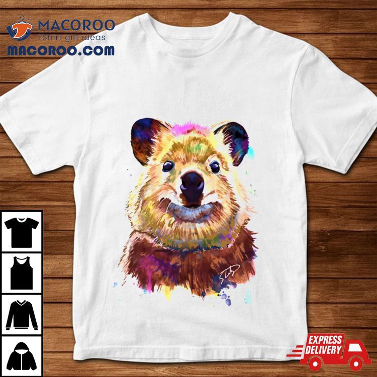 Smiling Quokka Splash Watercolor Shirt Smiling Quokka Splash Watercolor Shirt