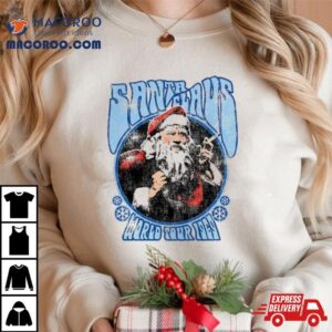 Smoking Santa Claus World Tour 1969 Vintage Woodstock Christmas Concert Shirt Smoking Santa Claus World Tour 1969 Vintage Woodstock Christmas Concert Shirt