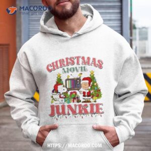 Snoopy And Charlie Brown Christmas Movie Junkie 2023 Sweatshirt