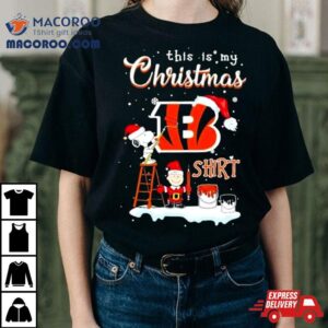 Snoopy And Charlie Brown Nfl Cincinnati Bengals This Is My Christmas Tshirt