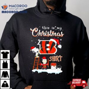 Snoopy And Charlie Brown Nfl Cincinnati Bengals This Is My Christmas Tshirt
