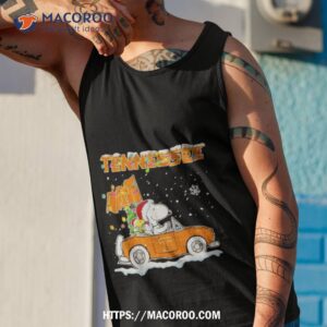 Snoopy And Tennessee Vols Christmas Car 2023 Tank Top 1