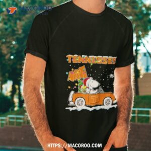 Snoopy And Tennessee Vols Christmas Car 2023 Shirt