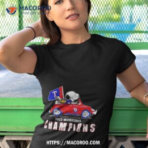 Snoopy And Woodstock Texas Rangers World Series Champions 2023 T Shirt