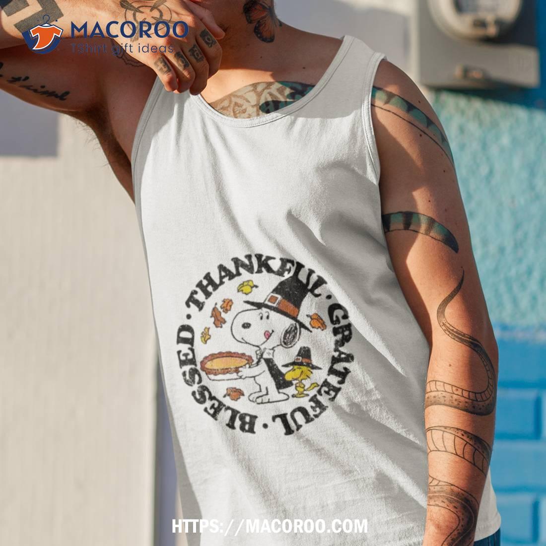 Snoopy And Woodstock Thankful Grateful Blessed Shirt Snoopy And Woodstock Thankful Grateful Blessed Shirt