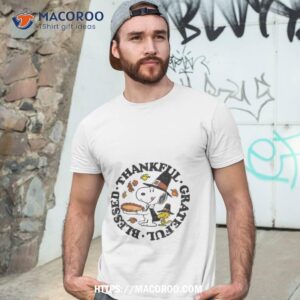 Snoopy And Woodstock Thankful Grateful Blessed Shirt