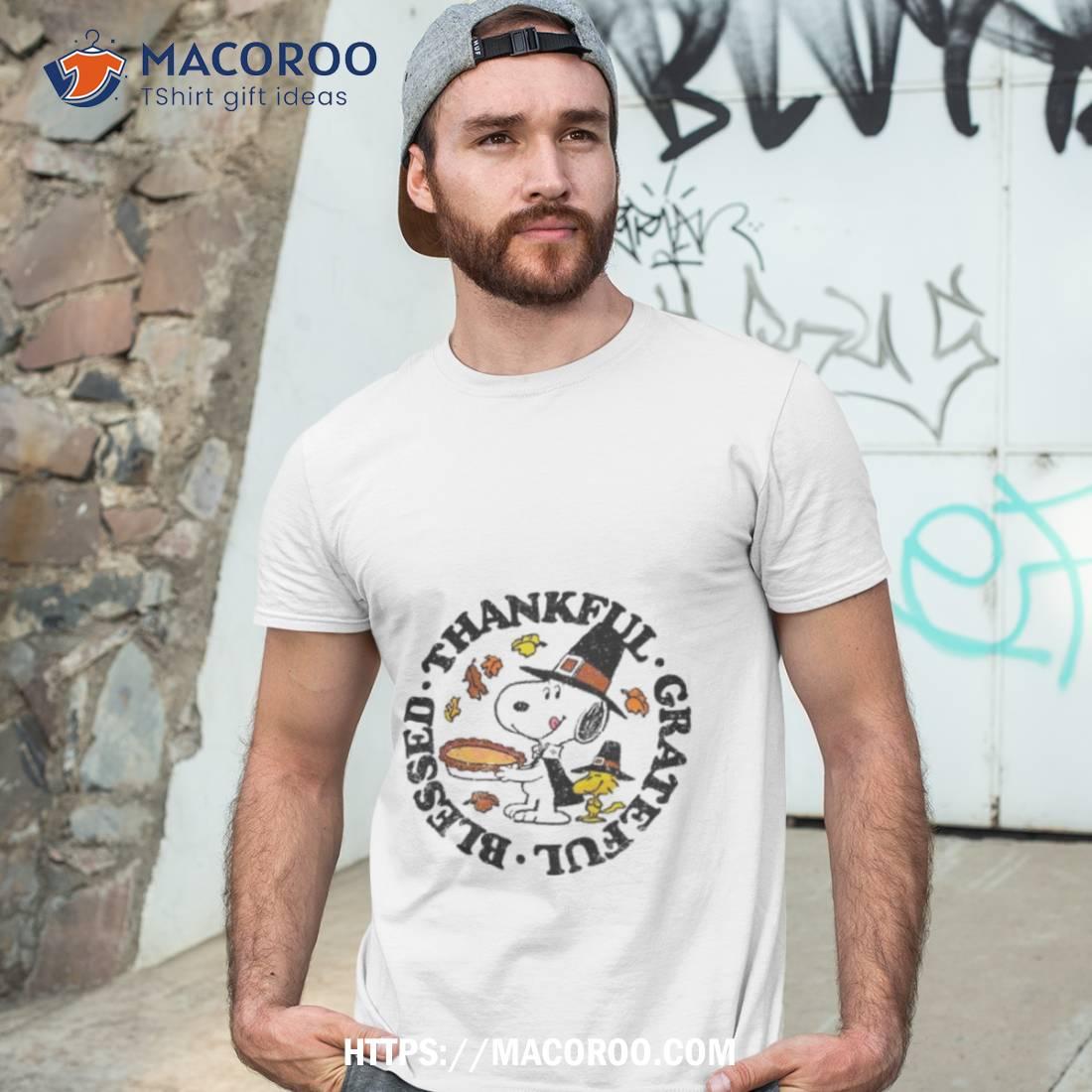 Snoopy And Woodstock Thankful Grateful Blessed Shirt Snoopy And Woodstock Thankful Grateful Blessed Shirt