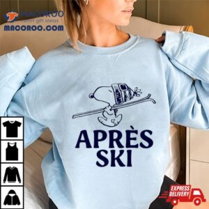 Snoopy Aprs Ski Tshirt